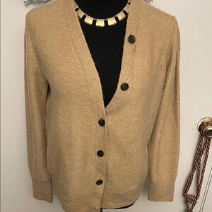 Women's Tan Cardigan Sweater